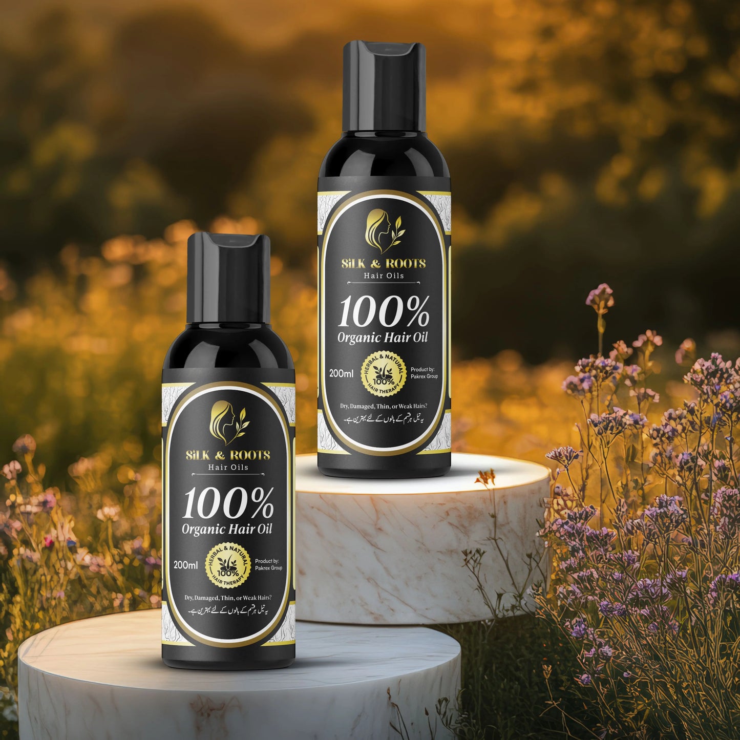 For Hair Growth, Thickness & Dandruff Control silkandrootshairoils